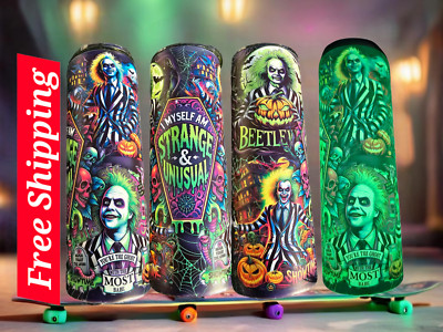 Beetlejuice 20oz Tumbler - Stainless Steel - Glow in the Dark! 