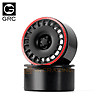 1 Paar GRC G63 2,2 Zoll Aluminium Felgen schwarz & rot TRX4 Axial TRX6