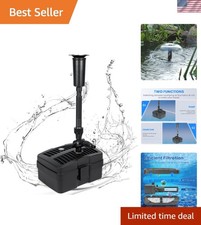 660GPH 50W Submersible Pump: Elegant Pond Filter  Adjustable Fountain System