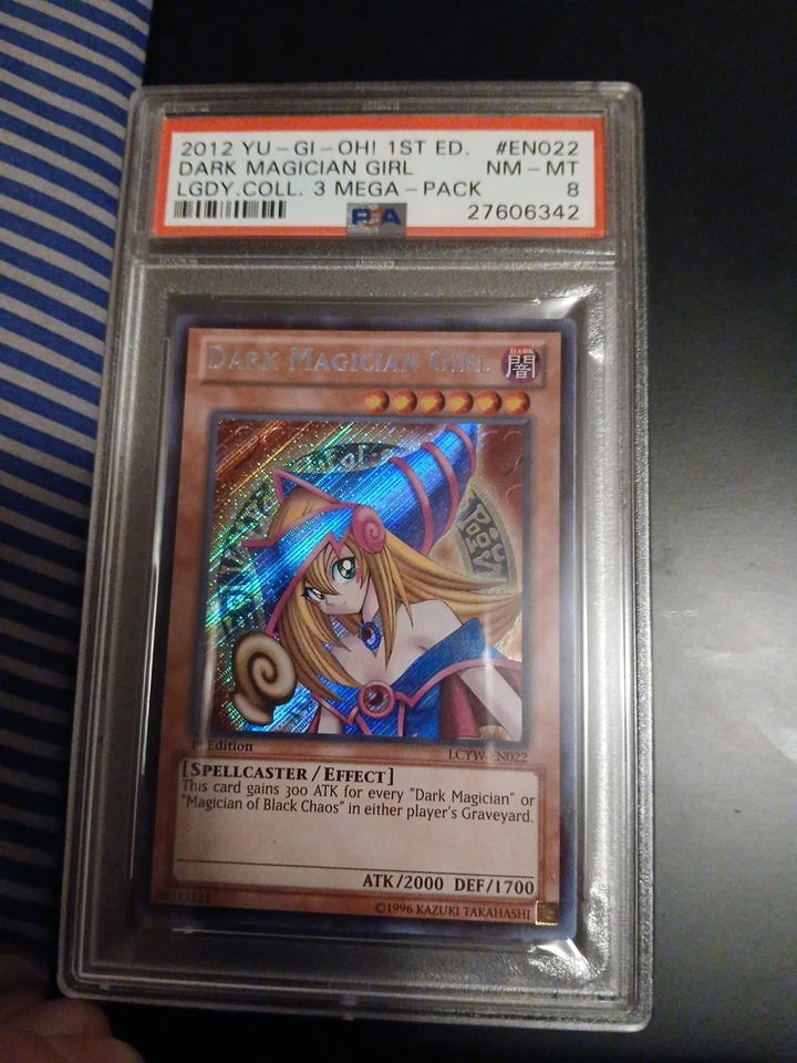 2012 Yugioh Dark Magician Girl 1st Edition Psa 8 - Image 2 of 4