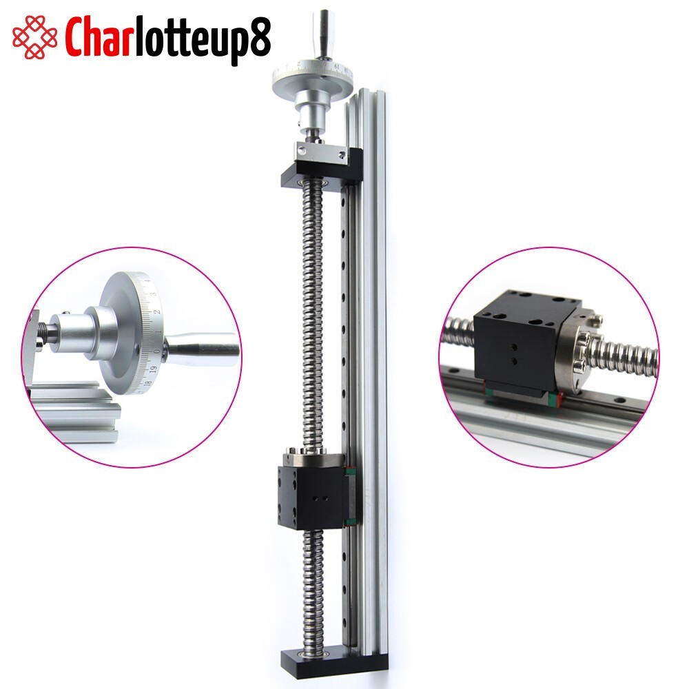 Manual Linear Rail Guide Slide Stage Actuator Ball Screw Motion Table Hand wheel