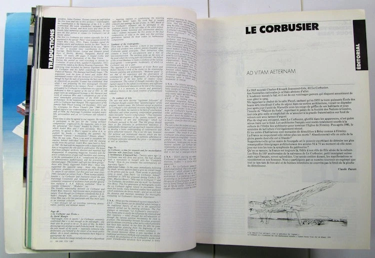 L'Architecture d'Aujourd'hui n°249 1987 Corbu Le Corbusier aux écoles Ahmedabad - Photo 4/4