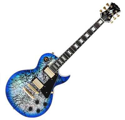 2025 Spear RD-250SF Hologram Cameleon Blue Electric Guitar