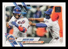 2021 Topps Update #US39 Queens High – Lindor/Villar – New York Mets Duo Card
