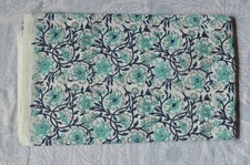 NO TARRIF CHARGES 100 ZK 182 Hand Block Floral Print 100 Cotton 2 Yard Fabric