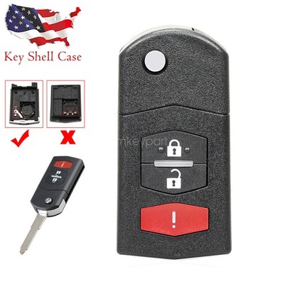 FOR MAZDA 2 3 5 CX7 CX9 FLIP REMOTE KEY FOB SHELL CASE BGBX1T478SKE12501