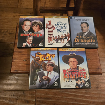 Lot Of 5 Bob Hope DVDs: Son Of Paleface, Lemon Drop Kid