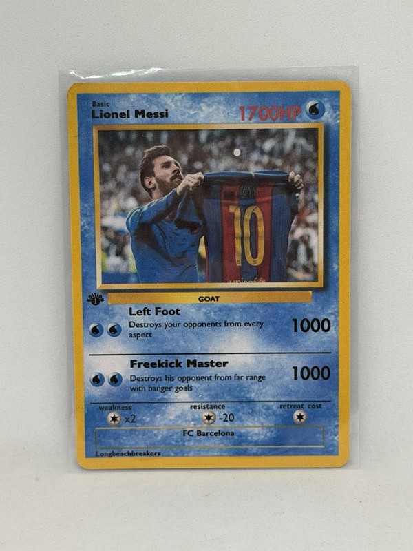 Lionel Messi Pokémon Card Argentina Full Art