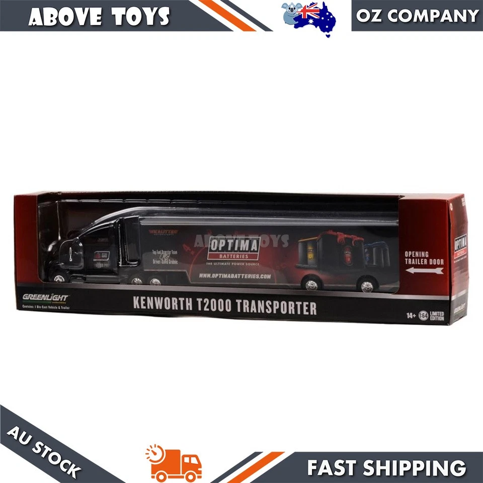 Greenlight 1:64 Scale Kenworth T2000 Transporter Optima Batteries Diecast Model — 第 2/3 张图片