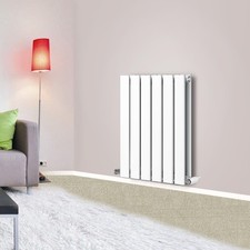 Designer Radiator Vertical Horizontal White Flat Panel Oval Column UK Rads New