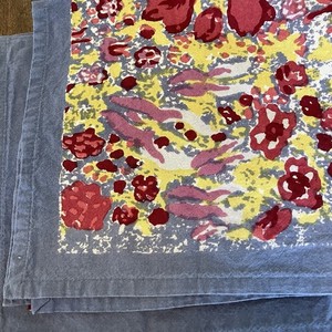 Couleur Nature by Bruno Lamy Set Of 6 Cloth Napkins Blue Floral 100% Cotton