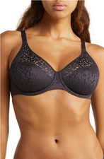  88 Chantelle 13F1 Norah Unlined Molded Underwire Bra, Ink, Size 32DDD