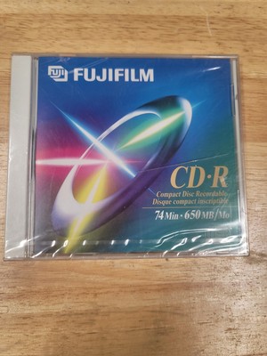 CD-R FUJIFILM 650MB/74min Storage 8x Speed Recordable CD in Sealed Jewel Case