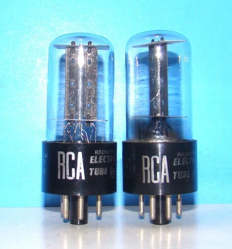35Z5GT RCA AA5 radio audio amplifier vintage vacuum tubes 2 valves tested 35Z5G