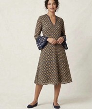 Max Studio Women's Village Floral 3/4 Sleeve Ruffle Sheath Dress Size M