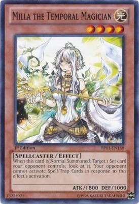 3 x Milla the Temporal Magician - BP01-EN168 - Common - 1st Edition Near Mint, E