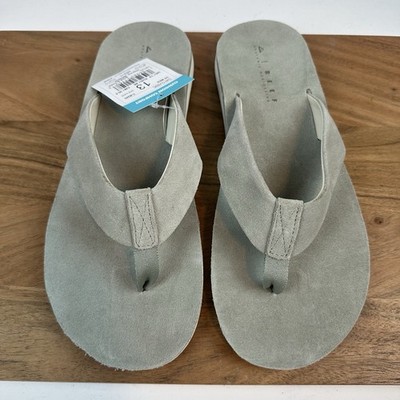 New Mens Reef Ojai Classic Suede Sage Slip On Sandals Thong 