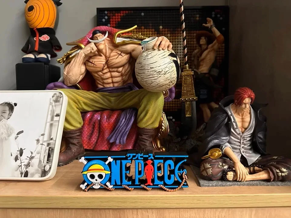 One Piece 3D Logo Figur 20cm Anime Display Stand Deko Sammler 15,20,25cm Foto 2 de 4