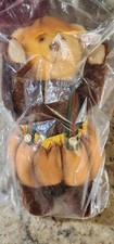 Steiff The Four Seasons Fall Pumpkin Patch Bear w/all Tags New in Sealed Bag