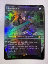 Excalibur II 0352 Borderless Final Fantasy Foil MTG English