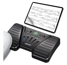 LEKATO Wireless Page Turner Pedal Music Page Turner Foot Pedal Rechargeable US