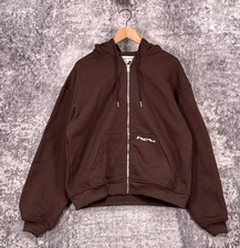 Heaven Can Wait Spike Hoodie Medium Mens / Unisex Brown Full Zip