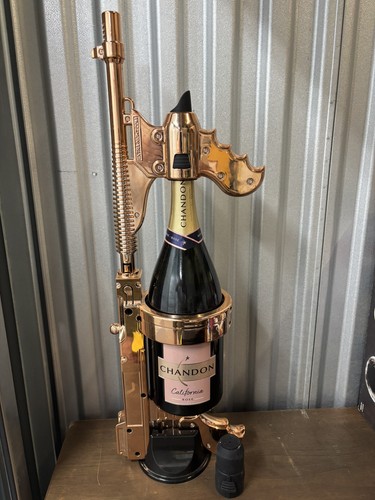 Champagne/Beer/Alcohol Gun Shooter Sprayer RoseGLD, preowned (btl not included)