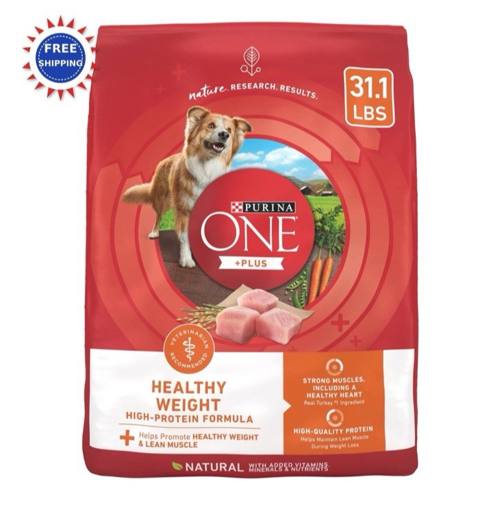 Dog Food Purina ONE Plus Healthy Weight High Protein Dry Formula 31.1 lb.