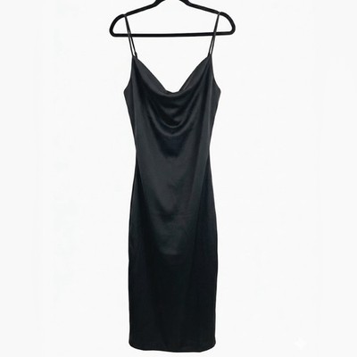 bias cut cowl neck dress Calliope Satin Cowl Neck Slip Bias Cut Maxi Dress
