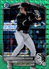 2025 Bowman Draft #BDC-93 Landon Hodge Chrome Green Geometric #/99