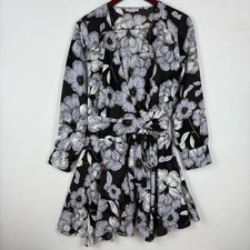 Bar III Wrap Mini Floral Dress
