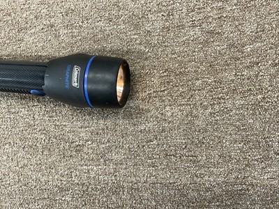 coleman rechargeable flashlights Classic LED Flashlight, Durable & Lightweight Flashlight with Carry Handle Shines up to 650 Lumens, Battery Operated Flashlight for Camping, Emergencies, & Home Usage : Tools & Home Improvement 90M on medium or 45M on low Coleman Graphite Flashlight 2-Cell D