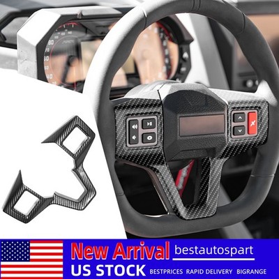 ABS Carbon Central Steering Wheel Trim For Polaris RZR PRO XP Uitimate 2020 New