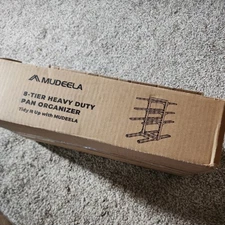 8tier Heavy Duty Adjustable Pan Organizer Rack For Kitchen Cabinet Storage And O