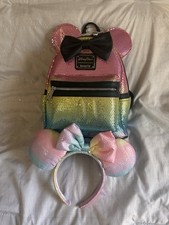 Loungefly Disney Parks Minnie Mouse Rainbow S...