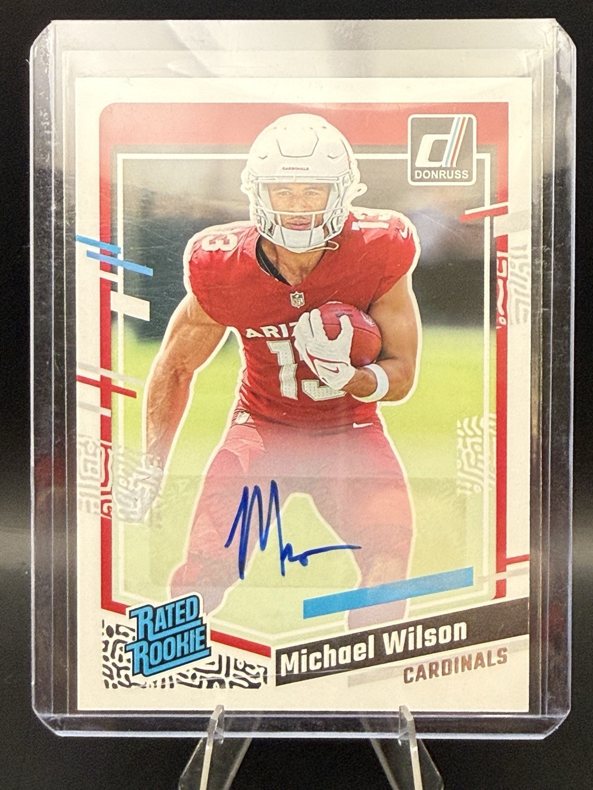 2023 Panini Donruss Rated Rookie Auto Michael Wilson #303 Rookie Auto RC