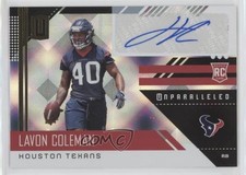 2018 Panini Unparalleled Rookie Signatures Lavon Coleman #269 Auto rf2