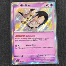 Mimikyu - 160/091 - Shiny Rare - Paldean Fates - Pokemon Card - NM/M on eBay