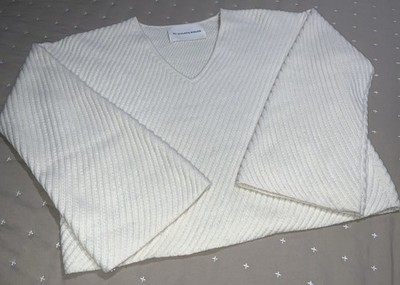 BY MALENE BIRGER Off-white Hamie Sweater In Soft White- Wool- Medium