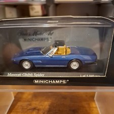 Minichamps 1969 Maserati Ghibli Spider Blue 1.43