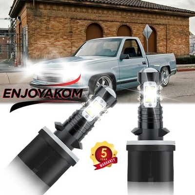 For Chevrolet C1500 1999-1999 White LED Fog Light Bulb Conversion Kit High Power