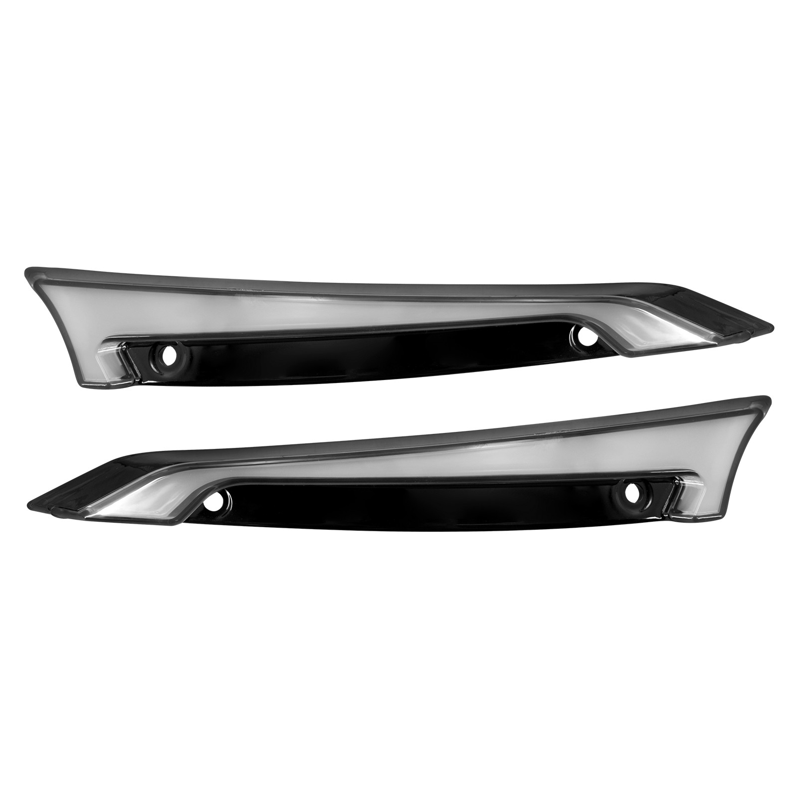 1Pair Smoke Windshield Trim Light LED Accent Fit For Harley Road Glide 2015-up