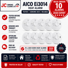 10x AICO Ei3014 Heat Alarm Expiring 2030