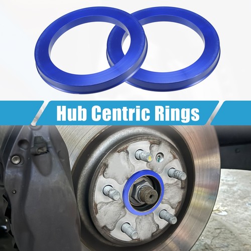 4 Pcs Car Hub Centric Rings OD 106mm ID 78.1mm Wheel Bore Center Spacer Blue - Picture 2 of 7