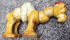 1920S TWISTUM OLD ANTIQUE CAMEL JOINTED WOODEN TOY STICKER MADE IN U.S.A. RARE