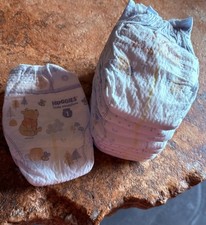 Huggies Little Snugglers Pooh Tigger Disney Collector Item SZ 1 Diapers LOT OF 9