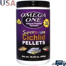 Floating Cichlid Pellets Seafood Formula High Protein Low Waste Clean Tank Food