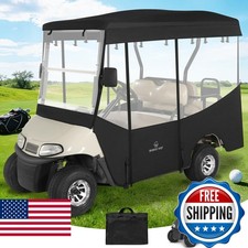CHENGWEI Golf Cart Enclosure Fit Ezgo RXV 4 Passenger 80" Extended Roof