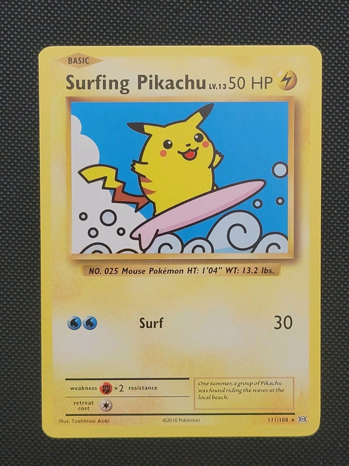 Surfing Pikachu #111 | XY: Evolutions | Near Mint