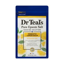 Dr Teal's Epsom Salt Magnesium Soak, Prebiotic 48 Ounce Pack of 1 , Yellow